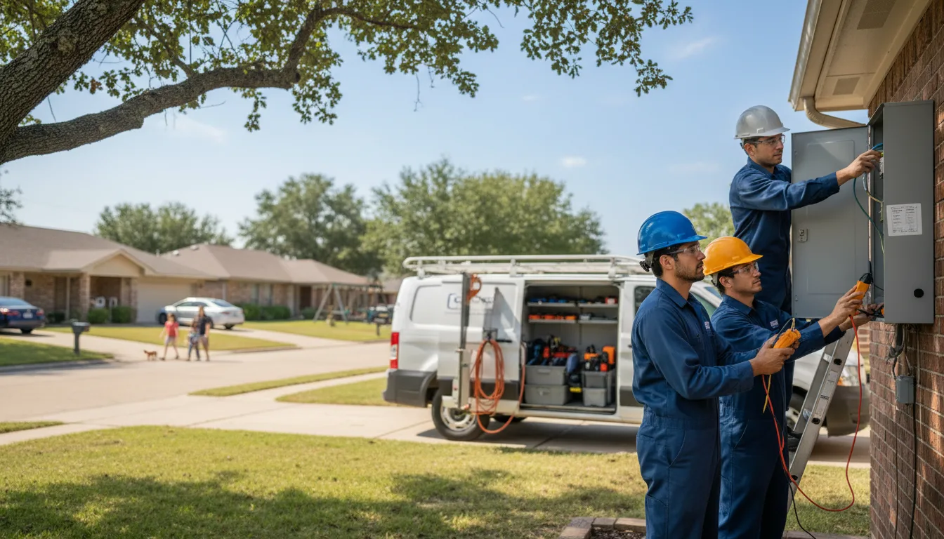 Certified electrician providing emergency electrical services in Jacksonville, TX